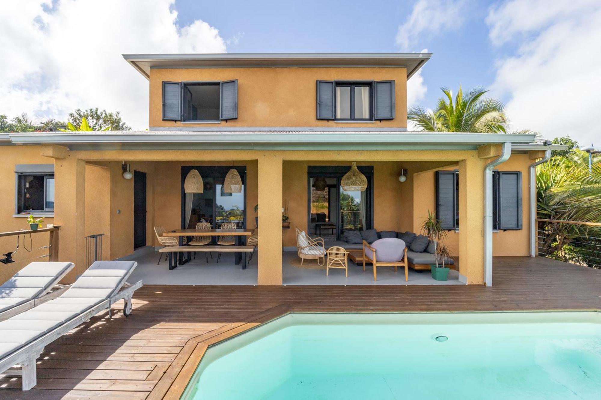 Villa Cactus Avec Piscine Et Vue Mer La Saline Les Bains Exterior photo