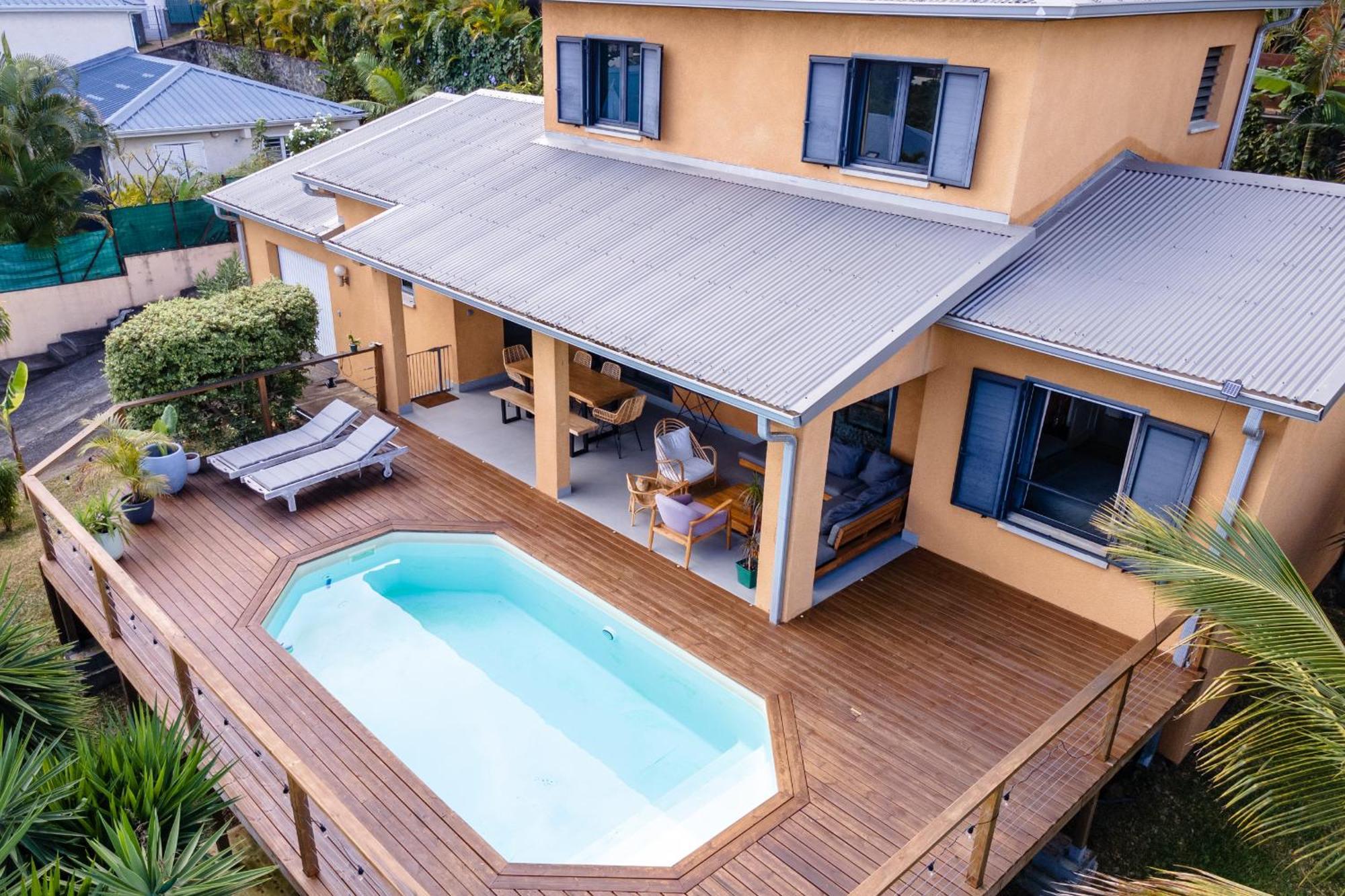 Villa Cactus Avec Piscine Et Vue Mer La Saline Les Bains Exterior photo